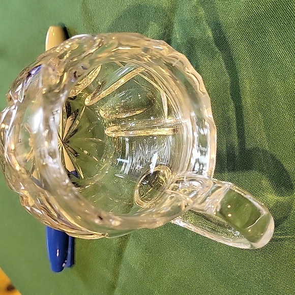Cut Crystal Creamer Pitcher By Zucker& Milchkannchew, Antique - Picture 3 of 7